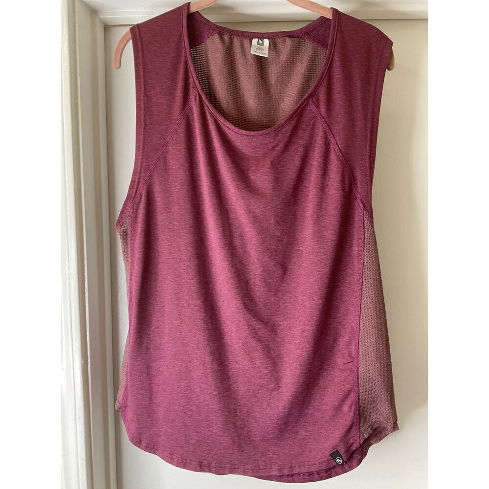 Flylow Men's Sleeveless Burgundy Mesh-Back Tank Top Size M
